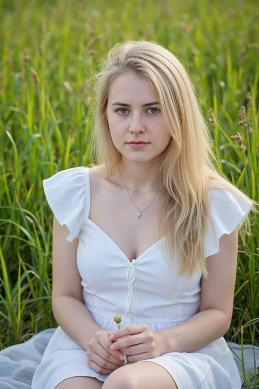 Girl in field